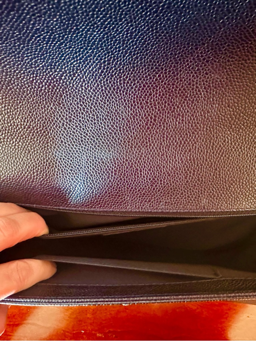 CHANEL Dark Navy Quilted Boy Flap Shoulder Bag with Gold Chain - Picture 13 of 16